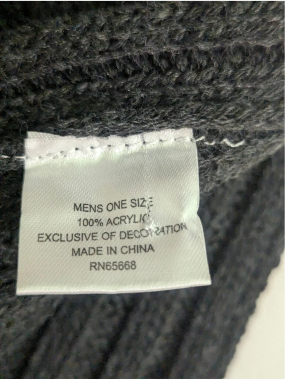 Perry Ellis Charcoal Ribbed Beanie Scarf Set NWT
